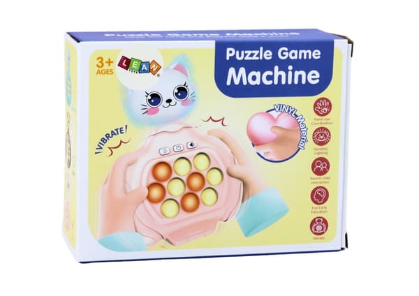 Pop-it spil Kitty rosa kat med lyd & vibration, 4 tilstande, 3+ år