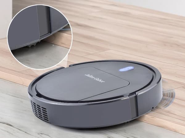 Robotstøvsuger med moppefunktion 25 cm sort 90 min batteridrift