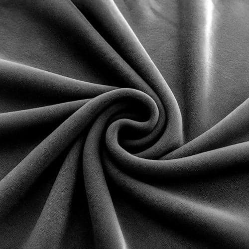 Sofföverdrag hörnsoffa elastisk sammet mörkgrå 190-230 cm + kuddfodral