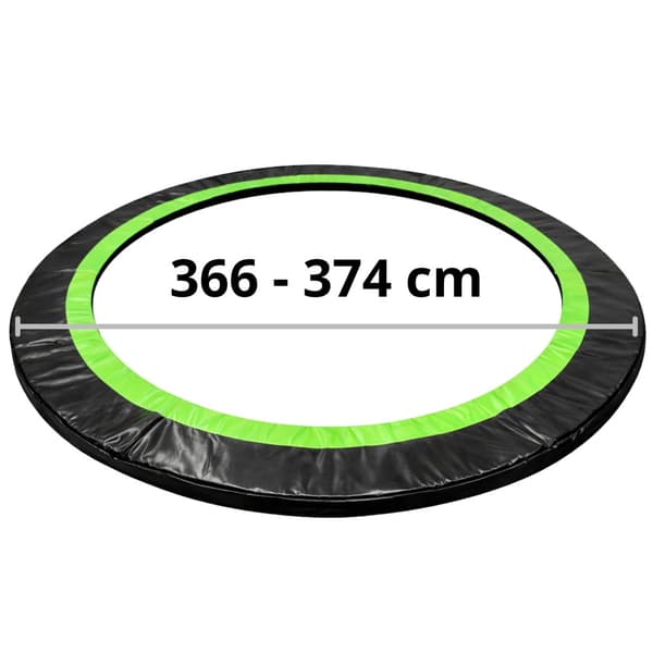 Fjedringsbeskyttelse til trampolin 12 ft 360-376 cm, 10 mm polstring