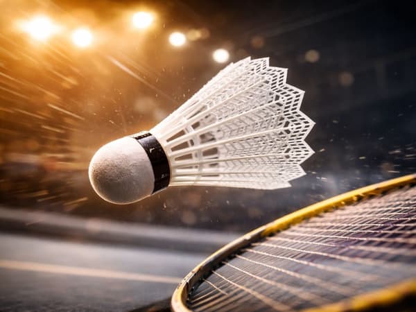 Badmintonbollar i nylon, vit 5-pack