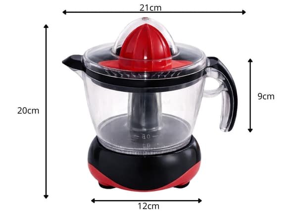 Elektrisk citruspresser 0,7 l 25 W plast sort