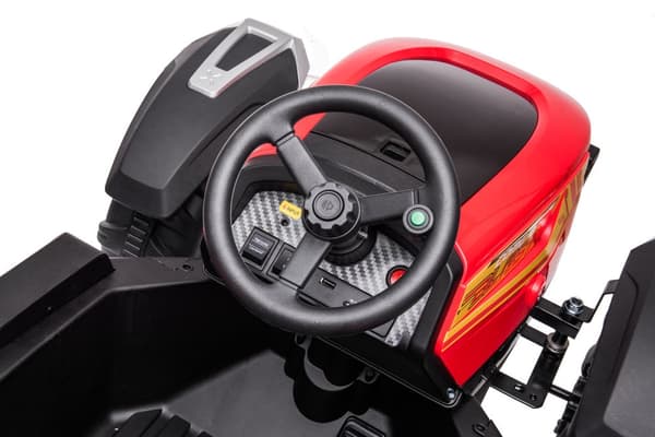 Batteridriven traktor BLT-206 röd