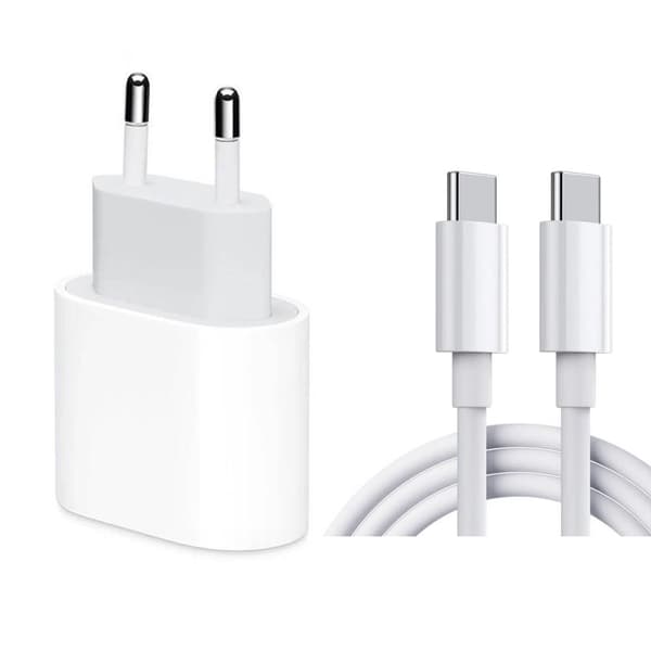 Universal 20W oplader med 2m USB-C kabel