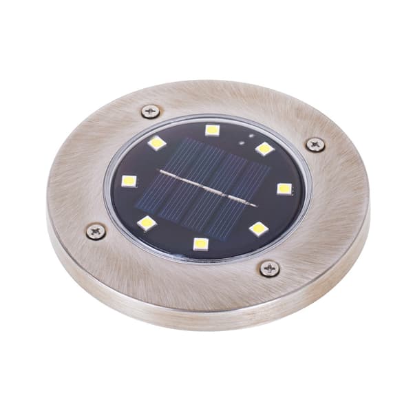 Solcellsmarklampor LED 4-pack IP44 med skymningssensor 8 LED varmvit