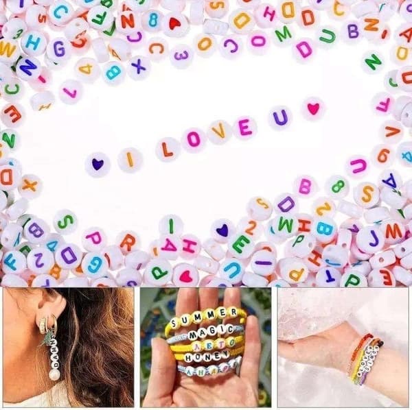 DIY Pärllåda Seed Beads & Bokstavspärlor – 7000 Pärlor för