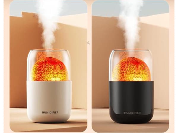 Luftfugter 300 ml med aromaterapi LED-lys USB 14,5 x 8,5 cm