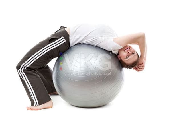 Jumppapallo 65 cm PVC pumppu sininen