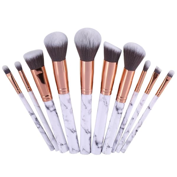 10 Professionelle Marmorerede Makeupbørster