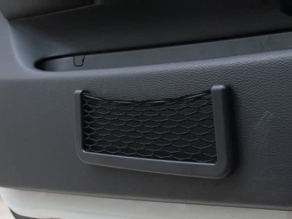 Bilorganisator netlomme 19,5x8 cm selvklæbende sort