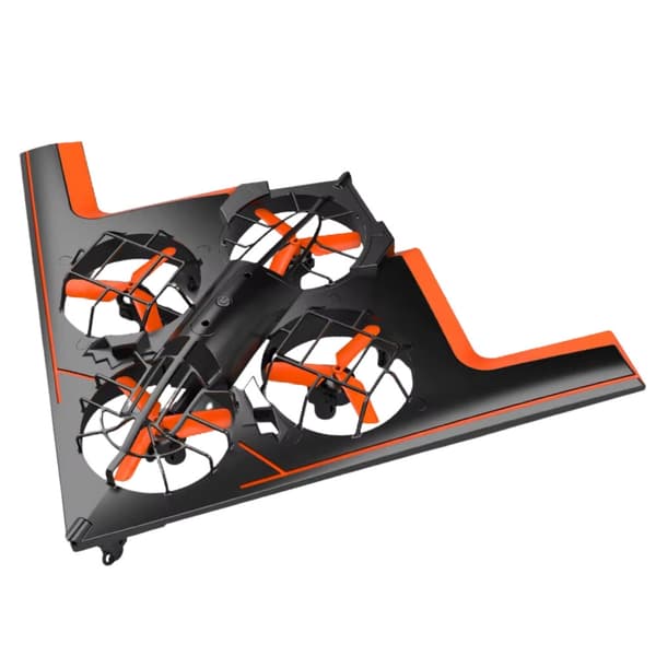 Fjernstyret quadcopter-drone med LED, appstyrning, 22 cm