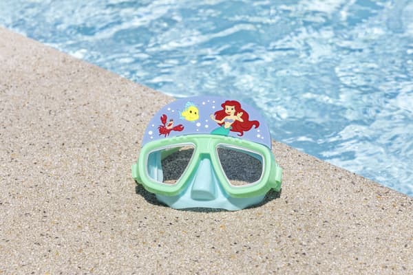 Dykmask barn Ariel-inspirerad med polykarbonatlinsor, 3+