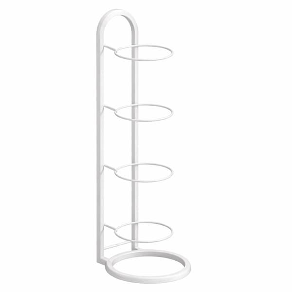 Boldstativ til 4 bolde, vertikalt opbevaringsstativ i stål 100 cm