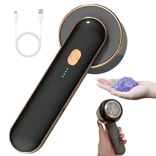 Fnugfjerner/tekstiltrimmer USB-C genopladelig 6 blade 19 cm