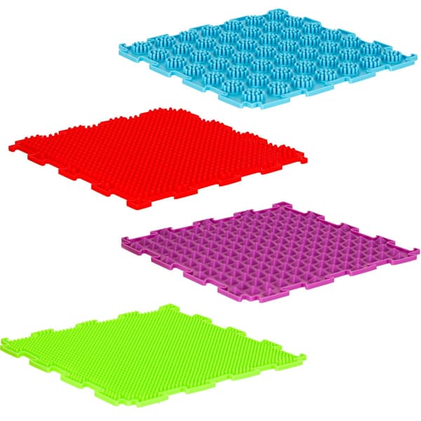 Sensorisk ortopedisk pusselmatta 8 moduler 24,2x24,2 cm barn 2+