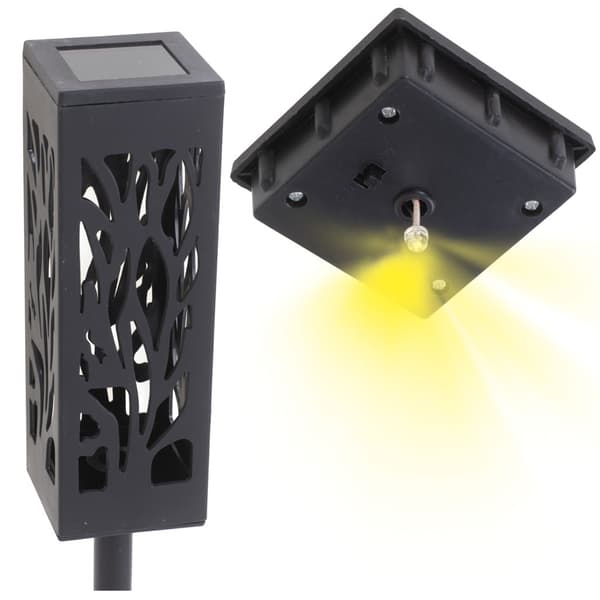 Solcellslampor markspett IP44 varmvit 4-pack 39 cm med ljussensor