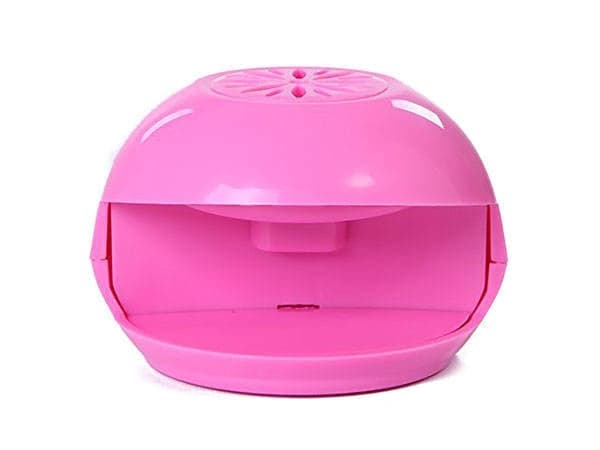 Batteridriven nageltork rosa 10,5x7 cm för nagellack 2x AA (ingår ej)