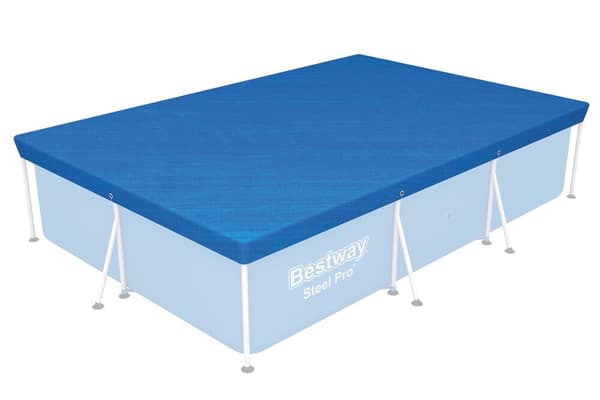Poolovertræk til rammepool 300x201 cm PVC beskyttelse mod snavs