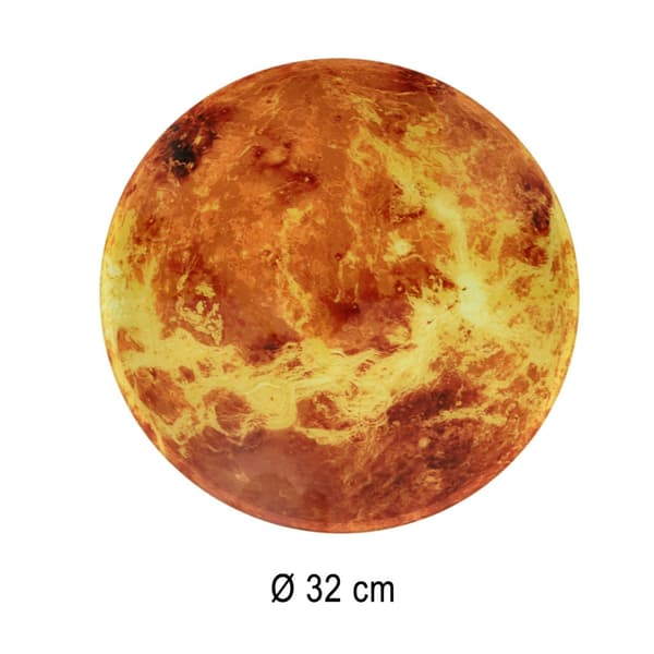 Väggklocka Mars 32 cm analog med LED-display datum/temperatur nätadapter
