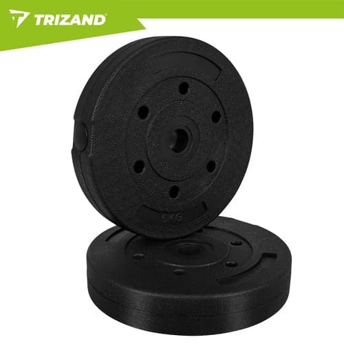 Viktskivor 4x5 kg bitumen 25 mm (26 mm hål) set 20 kg