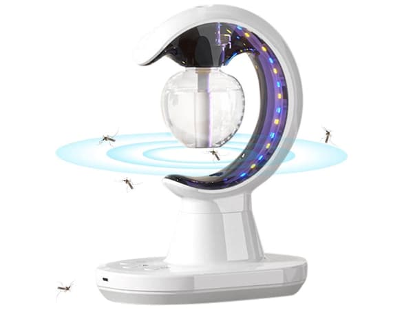 Luftfuktare 90 ml med aromaterapi LED-nattlampa USB vit
