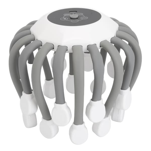 Elektrisk Huvudmassager 5 Lägen 3 Hastigheter 20 Noder Infraröd LED Skalpterapi