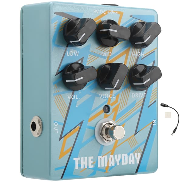 Effektpedal Förstärkare Analog Ljudeffekt Equalizer Harmoniska Gitarrtillbehör DC 9V