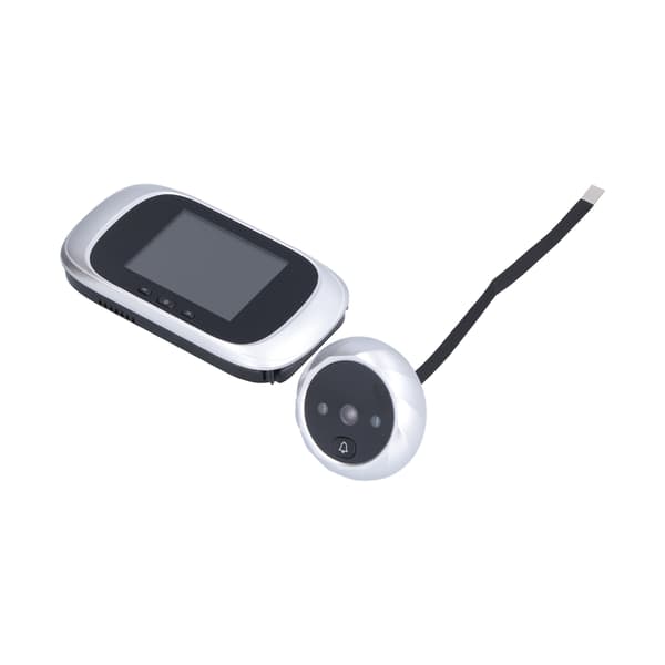 2,8 tums LCD-videodörrklocka, infraröd mörkerseende, silver, hemsäkerhetsmonitor