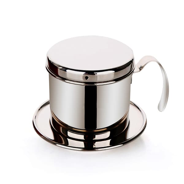 Vietnamesisk kaffedrypfilter i rustfrit stål Phin Infuser Sølv