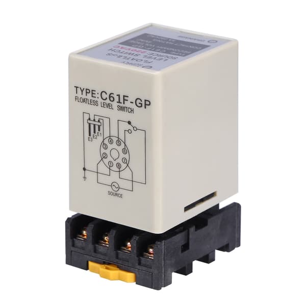 C61F-GP Flydeløs Niveafbryder Controller, AC220V 50/60Hz, Bundmontering, Vandstandssensor Relæ