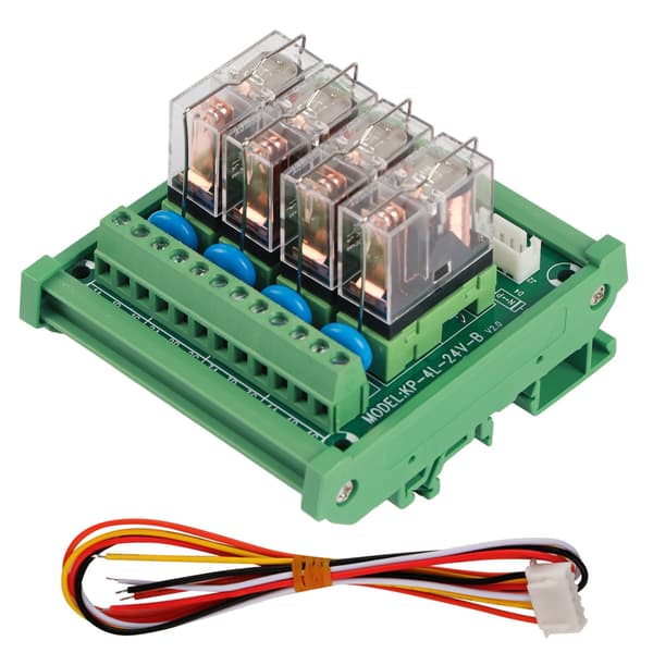 4-kanals 16A DIN-skinne relæmodul, DC 12V skifteinterface, 4-vejs strømstyring