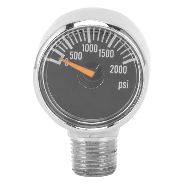 2000psi trykmåler 1/8NPT montering CO2-cylinder påfyldningstrykmåler til CO2-gastank, sort