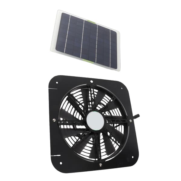 10W solpanel 13 tommer udsugningsventilator Solventilator til badeværelse lagerlokale