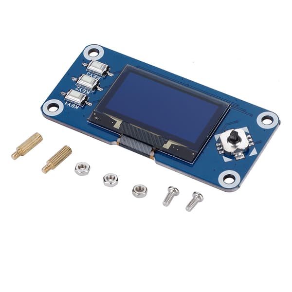 Raspberry Pi OLED-näyttöhattu 2B/3B/Zero W -näyttömoduuli 128x64 I2C-minimonitori