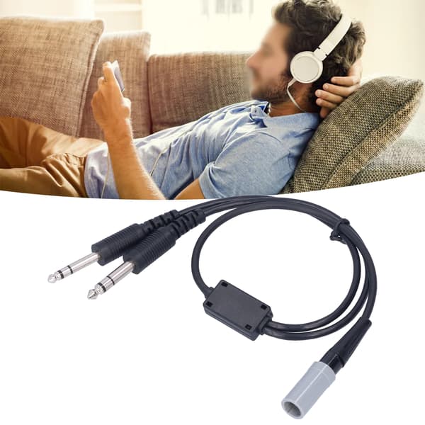 Flygheadsetadapter Bärbar Högdensitetssvamp Hållbar Helikopterheadsetadapter