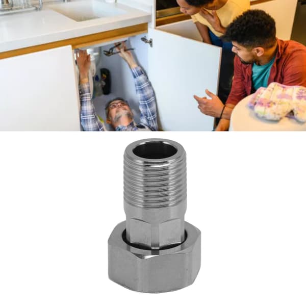 Rørfitting i rustfrit stål VVS Stødskjøt Adapter Spa Boblebad Komponenter Hardware G1/2 til G3/4