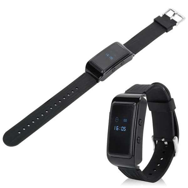 D6 1080P Videooptagelse Smart Armbåndsur, Bærbart Bærbart Kameraoptager Smartband