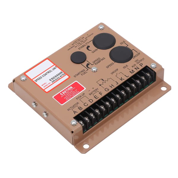 ESD5500E Dieselgenerator Elektronisk Regulator, Motor Tomgångsvarvtalsregulator, 12V/24V DC Långsam Startmodul