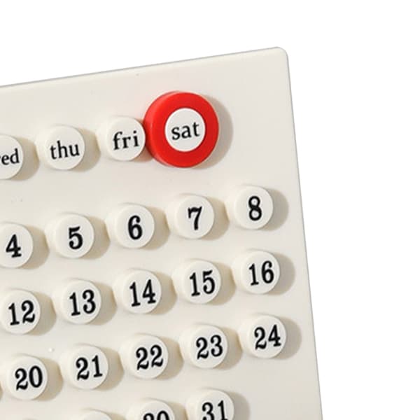 Trä DIY Barn Evighetskalender - Förbättra Planeringsförmåga, Handdriven, Vit Heminredning