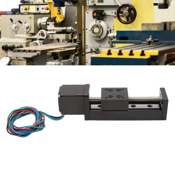 Linjär rörelseglidaktuator 50 mm slaglängd stegskena guidekit för CNC-fräs DIY-scen