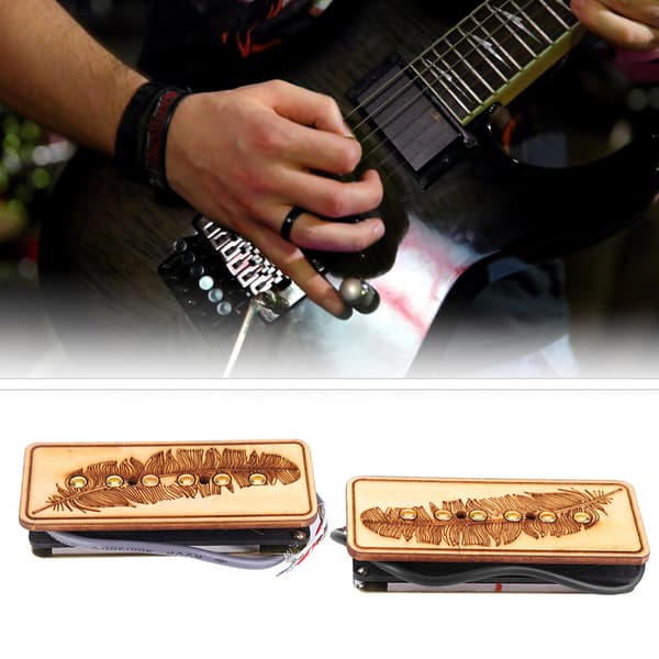 GMB213 Elgitarr Pickup Gitarr Stall Pickup & Hals Pickups Fjäder Trä SS