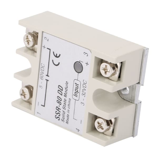SSR80DD 80A industriellt halvledarrelä, 332-5200VDC solid state-omkopplare