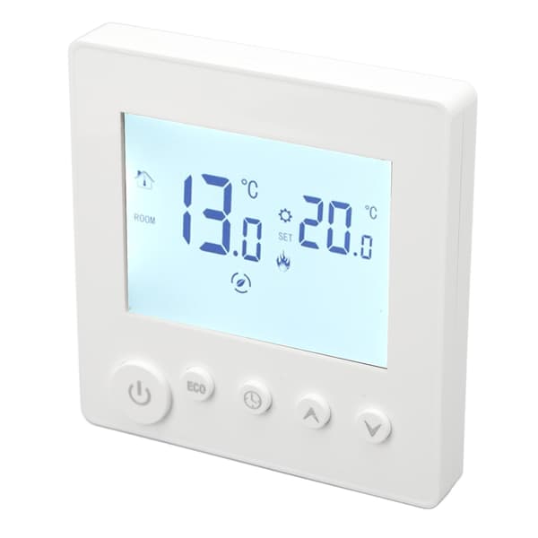 Gulvvarmetermostat Controller Programmerbart Kontrolpanel LCD-display 90V‑240V til hjemmet