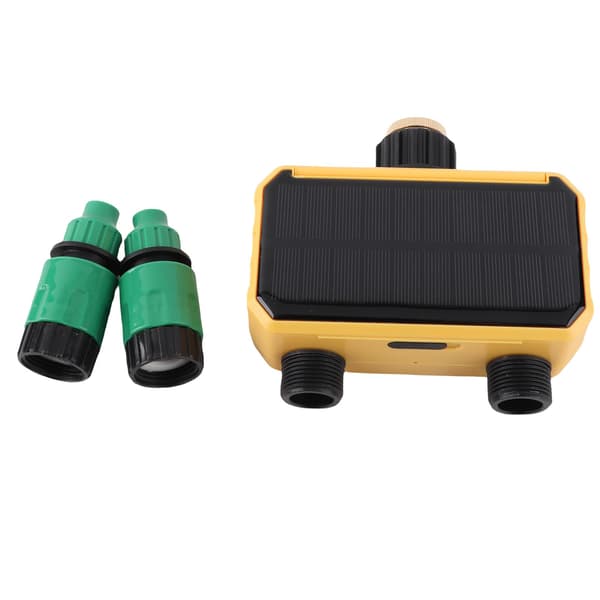 Solar Sprinklertimer Dobbeltudløb Vendbar Justering Automatisk Vandingssystem Vandingscontroller