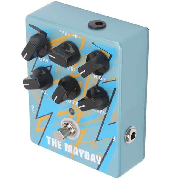 Effektpedal Förstärkare Analog Ljudeffekt Equalizer Harmoniska Gitarrtillbehör DC 9V