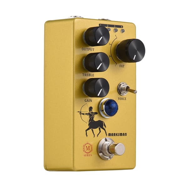 MOSKYAudio Overdrive/Preamp/Booster Gitarr Effektpedal 4 Clipping Mode Switch & Output/Treble/Gain Kontroller Kompakt Bärbar Digital Gitarr Effektor