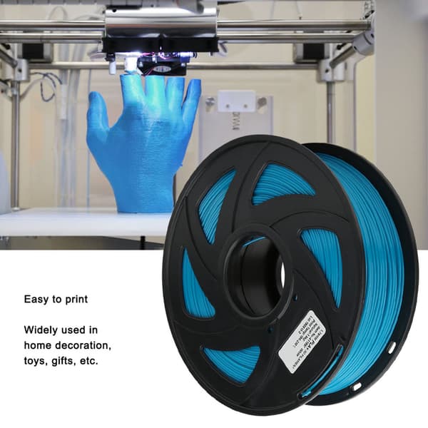 Himmelblå 1,75 mm 1 kg PLA-printer Lang filamentudskrivningsmateriale til 3D-printer