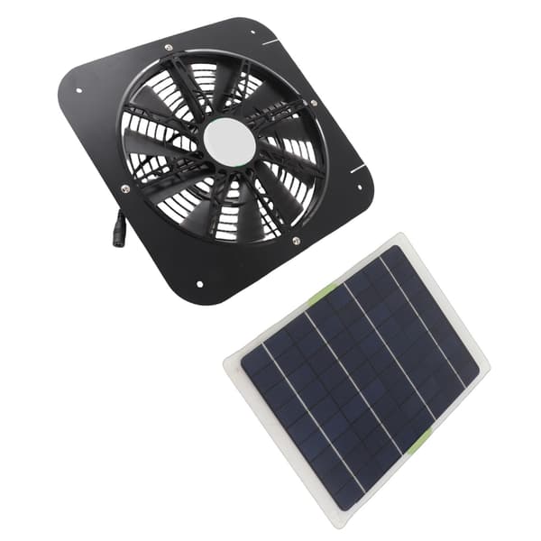 10W solpanel 13 tommer udsugningsventilator Solventilator til badeværelse lagerlokale