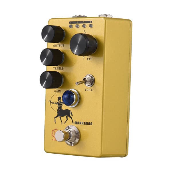 MOSKYAudio Overdrive/Preamp/Booster Gitarr Effektpedal 4 Clipping Mode Switch & Output/Treble/Gain Kontroller Kompakt Bärbar Digital Gitarr Effektor