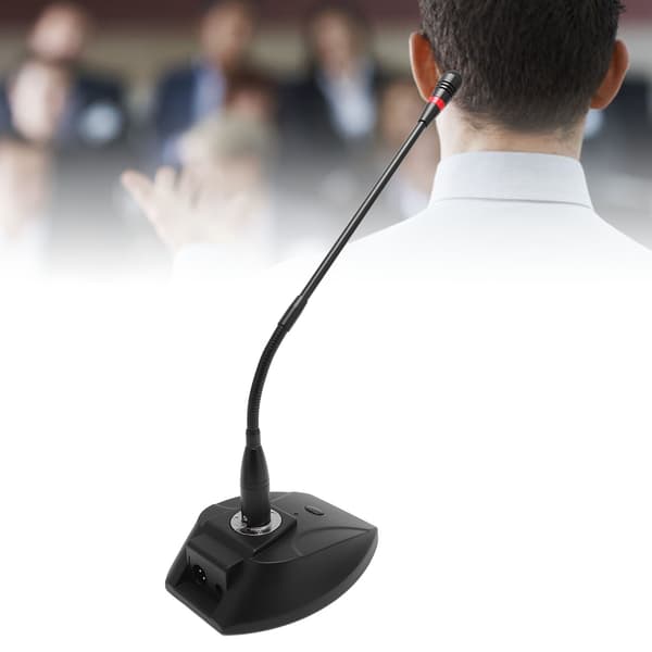 Svanehals kondensatormikrofon XLR-stik Bordmikrofon til foredrag konferencer videomøder